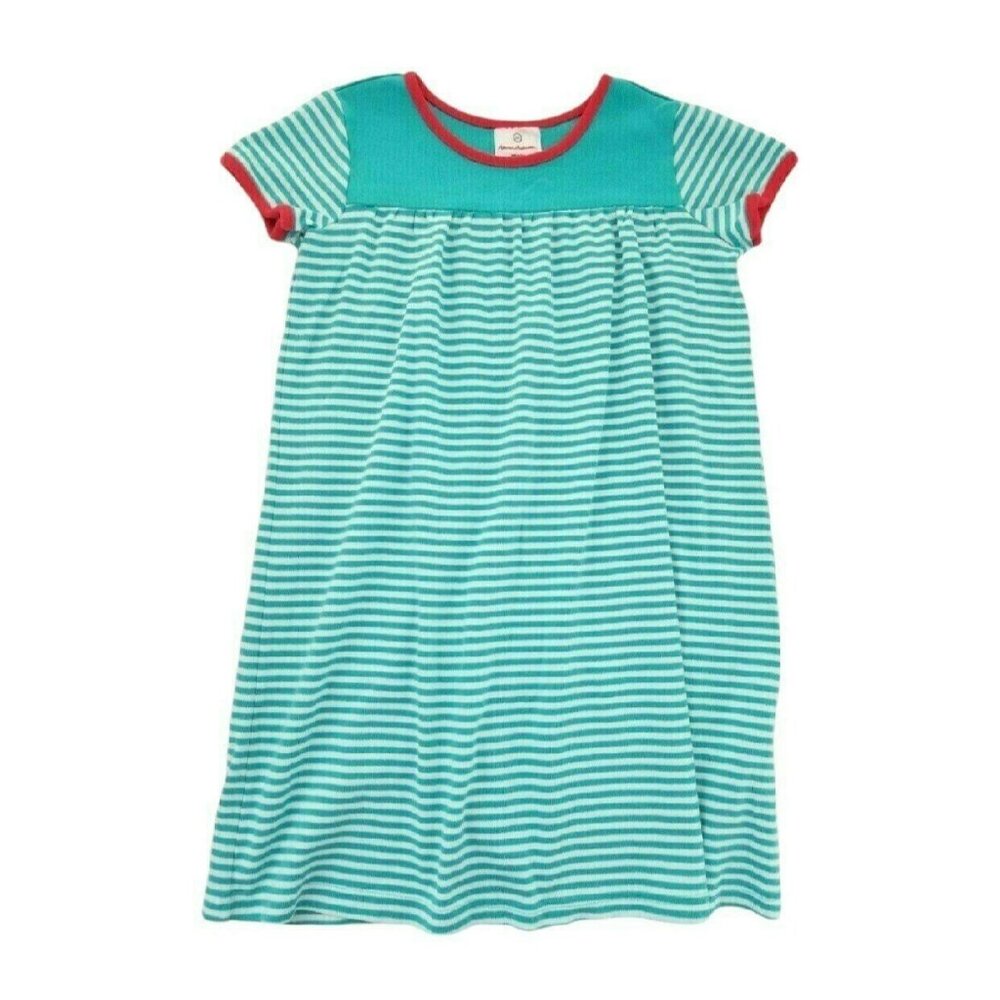 Hanna Andersson Play Dress Stripe Blue 10 Girls
